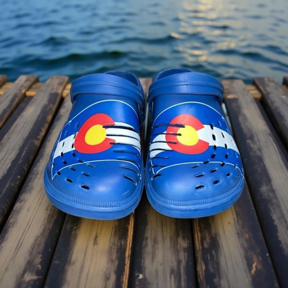 FOCO Coloado State Flag Clogs Mules Size L 11-12